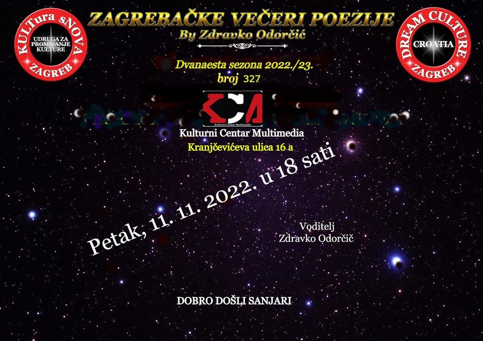 Read more about the article Zdravko Odorčić: Zagrebačke večeri poezije