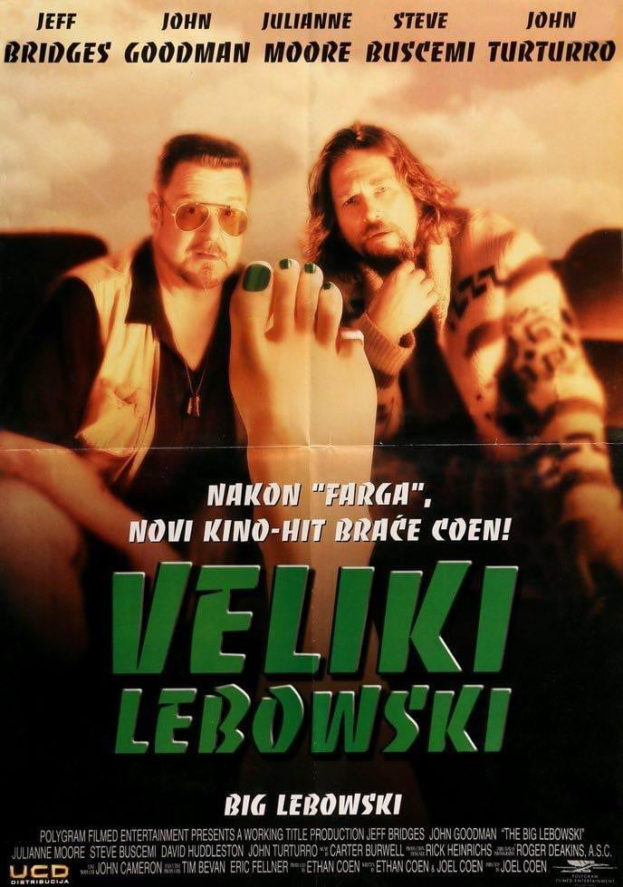 Read more about the article Godišnjica premijere filma Veliki Lebowski braće Coen