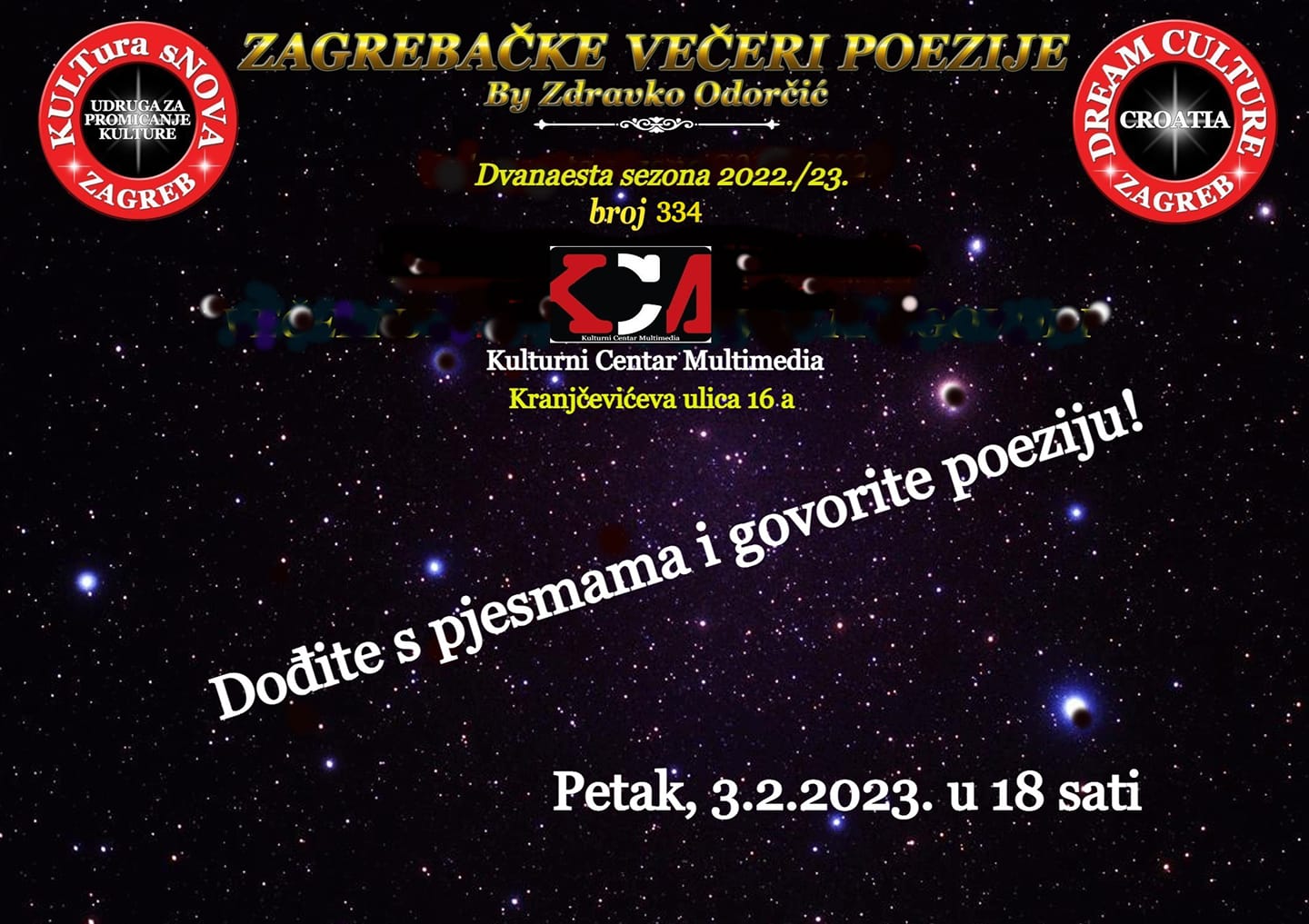 Read more about the article Zdravko Odorčić: Zagrebačke večeri poezije