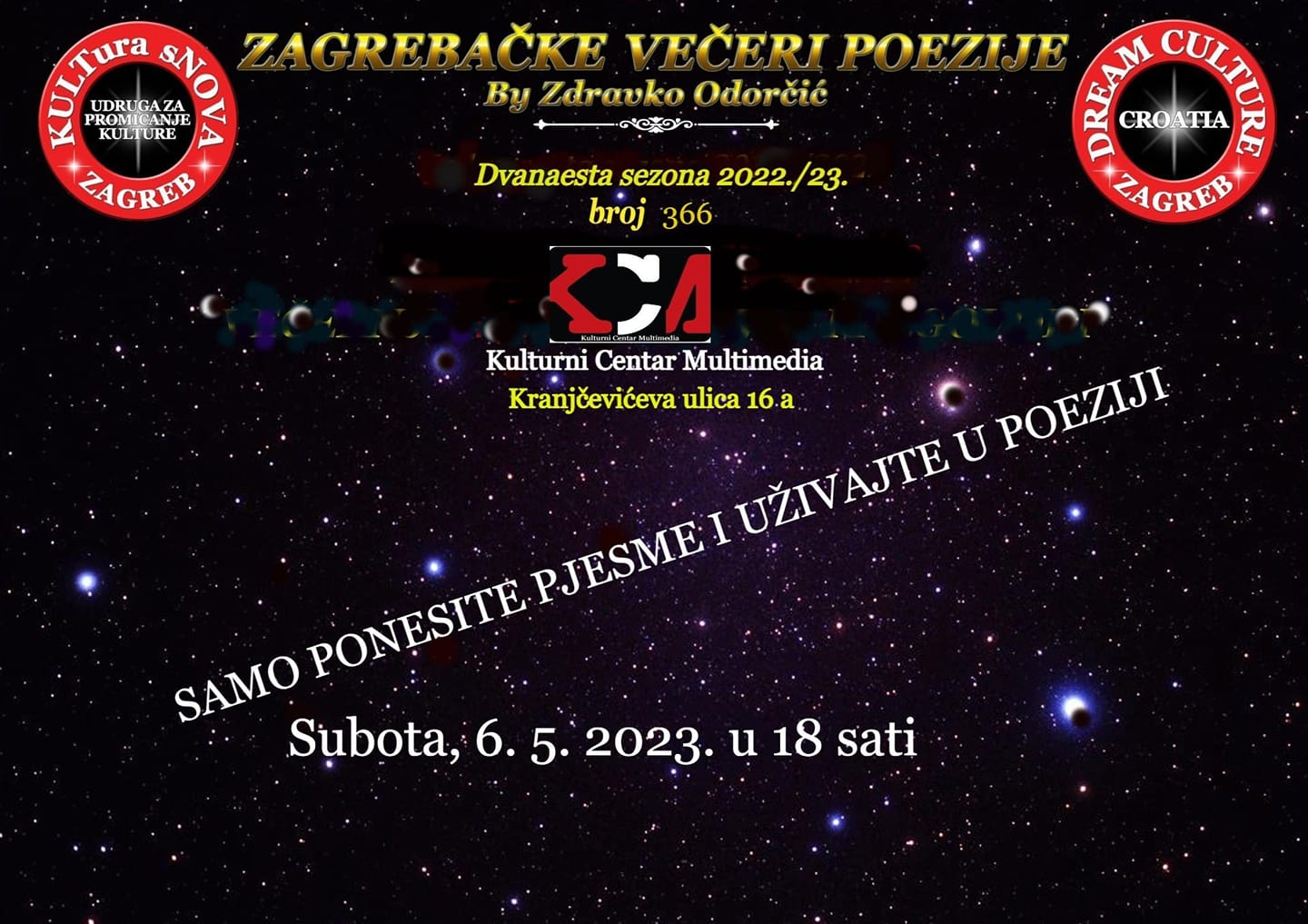 Read more about the article Zdravko Odorčić: Zagrebačke večeri poezije
