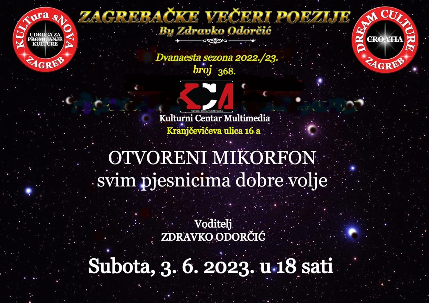 Read more about the article Zdravko Odorčić: Zagrebačke večeri poezije