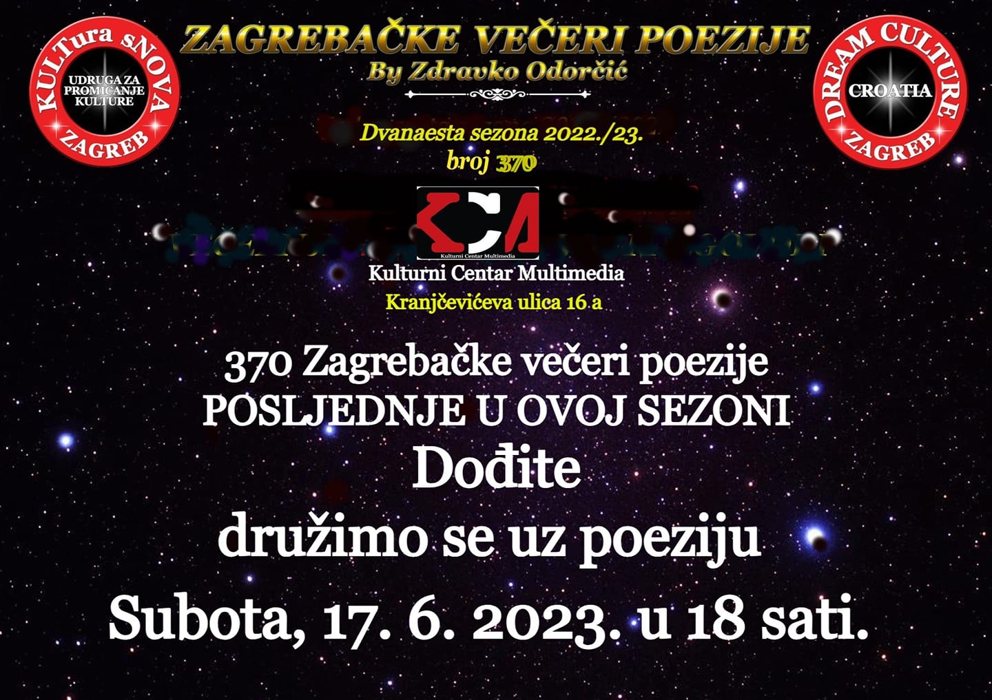 Read more about the article Zdravko Odorčić: Zagrebačke večeri poezije