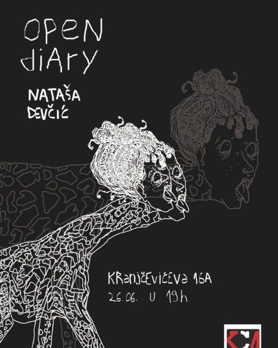 Read more about the article Otvorenje izložbe Open Diary Nataše Devčić