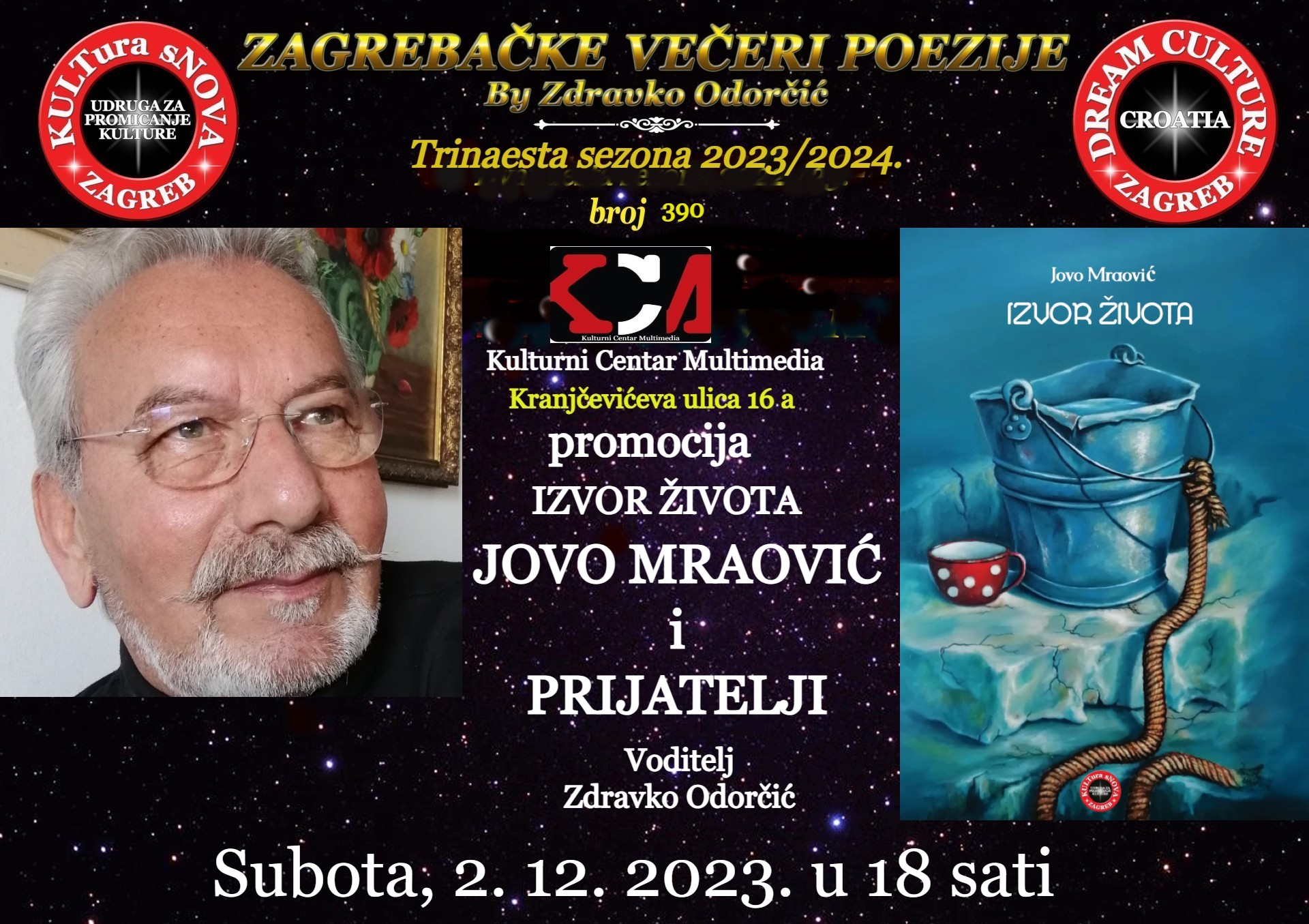 Read more about the article Zdravko Odorčić: Zagrebačke večeri poezije