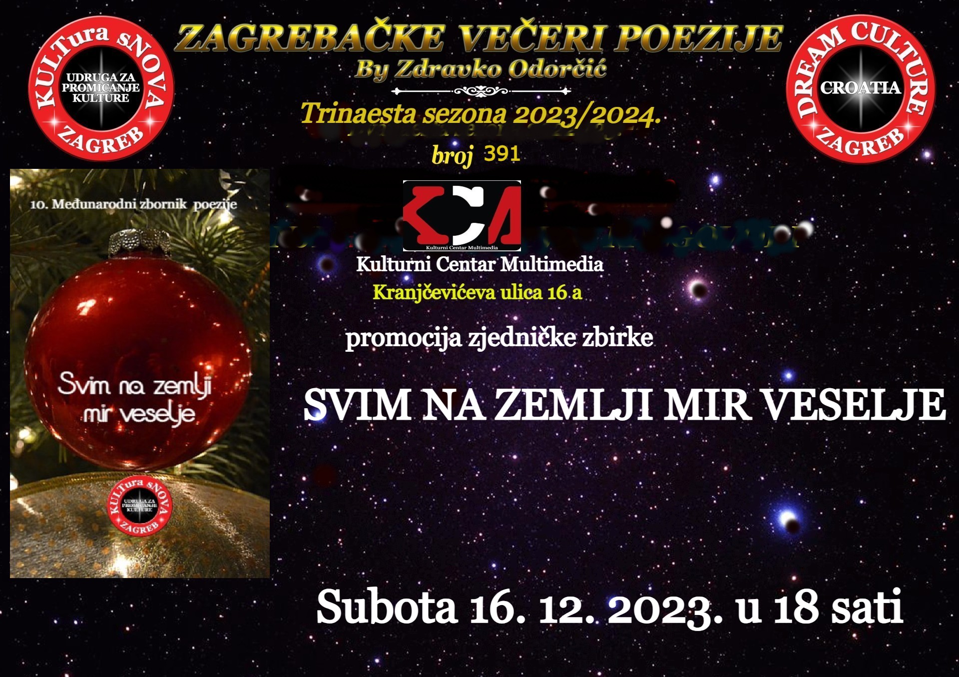 Read more about the article Zdravko Odorčić: Zagrebačke večeri poezije