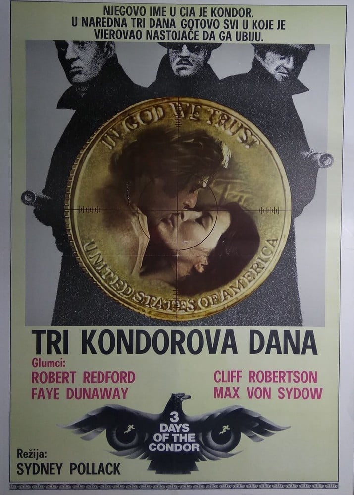 Read more about the article Godišnjica premijere filma Tri Kondorova dana redatelja Sydneyja Pollacka